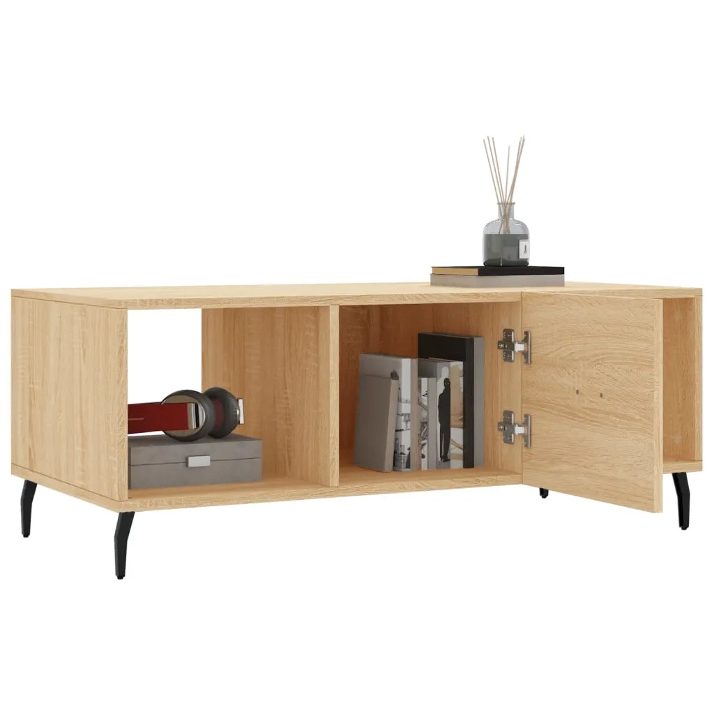 Tavolino da Salotto Rovere Sonoma 102x50x40cm Legno Multistrato 829319