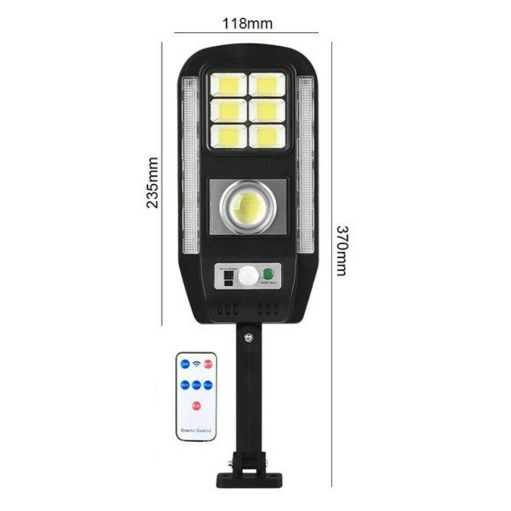 Trade Shop - Faro Lampione Faretto Con Pannello Solare Sensore Di Movimento 89 Led Cl-728 -