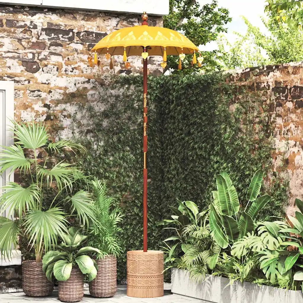 vidaXL Parasol Balinese Giallo (90-100) x 260 cm