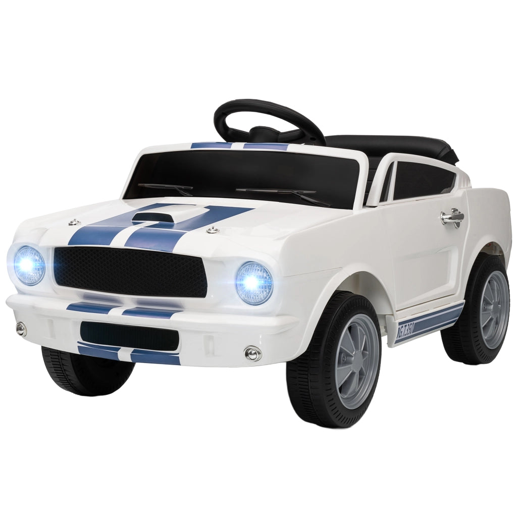 Auto elettrica per bambini 12V ¨C zephmum ¨C Bianco con telecomando 2.4GHz