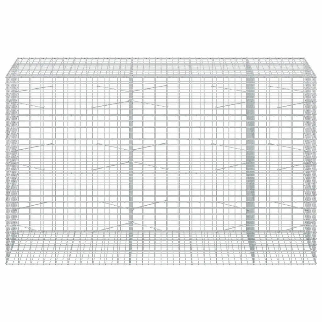 Gabione con Filo da 3,5 mm e Rete da 5x10 cm 250x100x150 cm 3462935