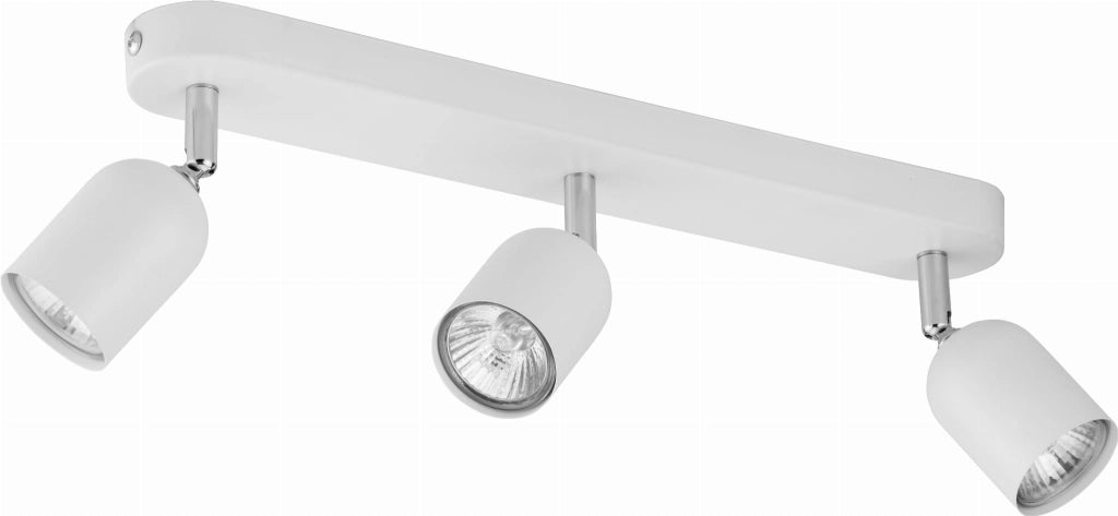 Plafoniera TOP 3 faretti GU10 bianco/cromo TK-Lighting