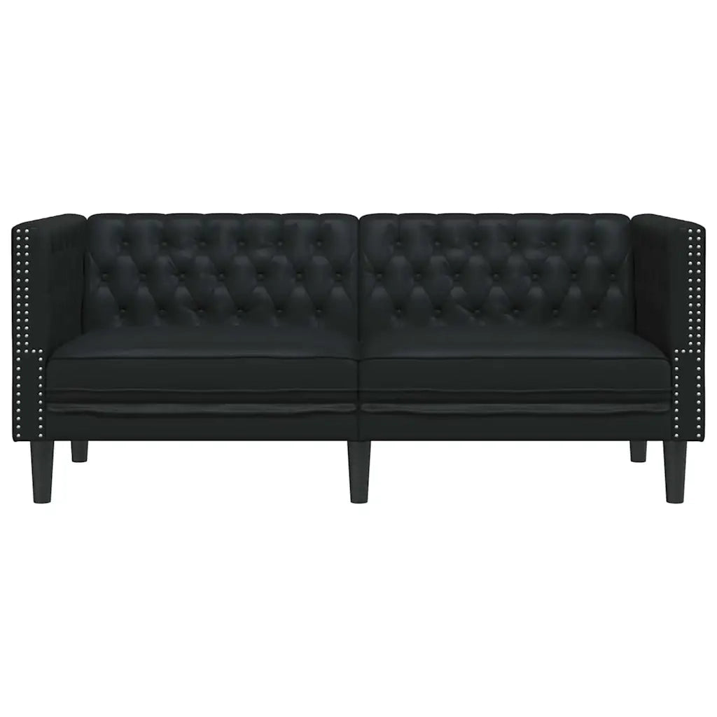 Divano Nero 174 x 74,5 x 70,5 cm PVC