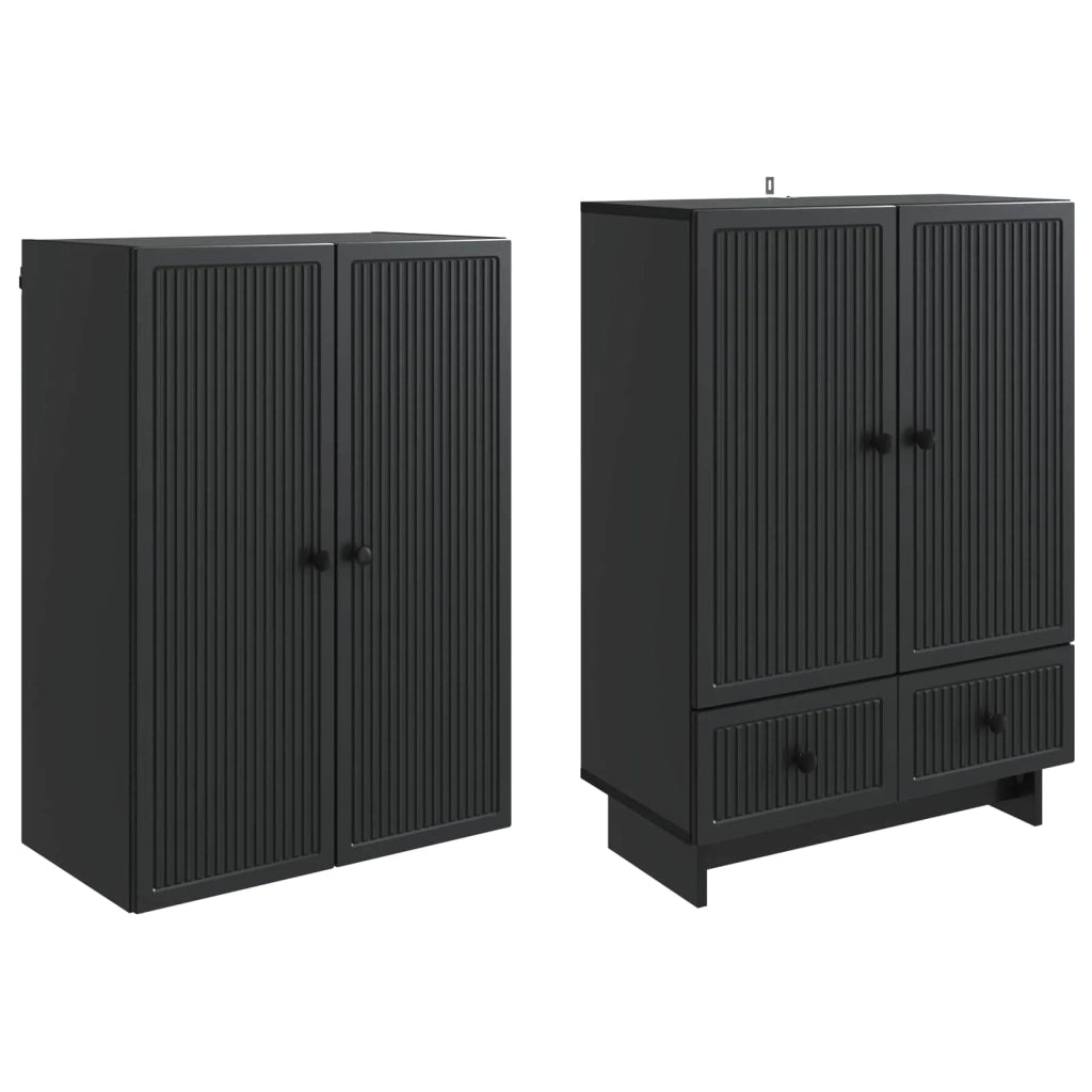 Set di armadi 2 pcs Nero 66 x 34,5 x 95 cm Legno ingegnerizzato 3416350
