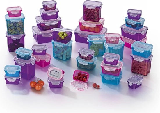 Bacchette per conservazione alimentare click-it 72 pz - viola/rosa/turchese