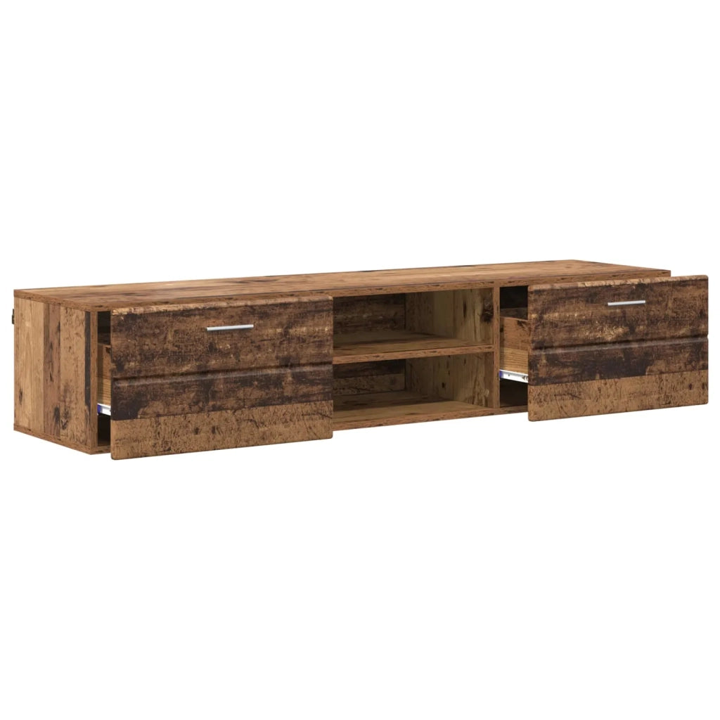Armadio in Legno con cassetto Legno vecchio 150 x 39 x 30 cm CFW7193608