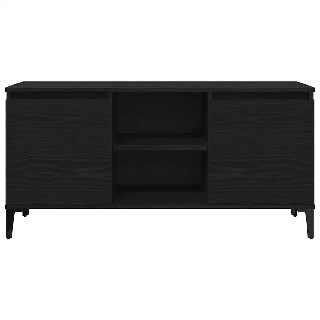 Mobile TV-Credenza per TV-Console TV Rovere Nero 102 x 35 x 50 cm Legno multistrato 838300