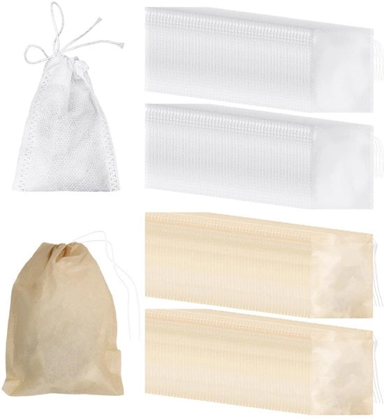 Set di sacchetti per il the 200 pezzi - Sacchetti vuoti per il the - Materiale velluto/papier - Chiusura con cordoncino - Permette l'aria - Dimensioni 5 x 7 cm