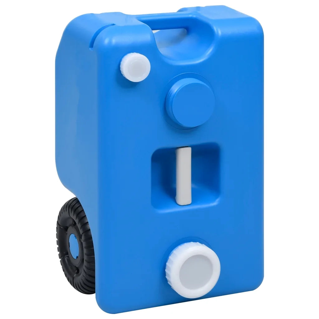 Serbatoio d'Acqua con Ruote per Campeggio 25 L Blu CFW7621077