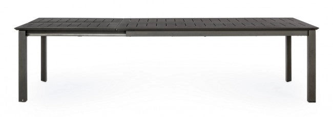 Tavolo Allungabile Konnor 200-300x110 cm Antracite in Alluminio