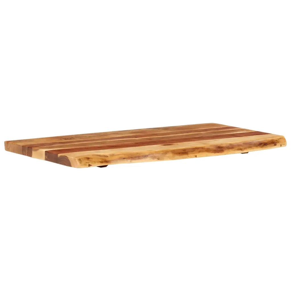 Piano per VanitÃ  Bagno in Massello di Acacia 100x52x3,8 cm