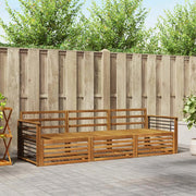Set di divani da esterno 3 pcs Naturale