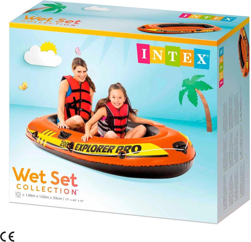 Canotto Mare per 2 Persone Explorer Pro 197 x 102 x 33 cm Intex