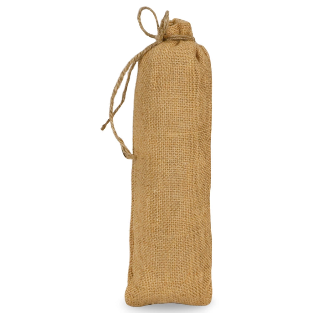 Set da 10 Sacchi in Juta naturale resistenti e riutilizzabili cm 12,5 x h 36