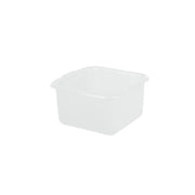 Bacinella Quadrata 30x30 Conca Alimentare Bianca