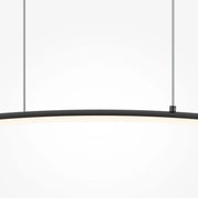 Maytoni Lampadario moderno Curve 1 luce LED integrato nero metallo