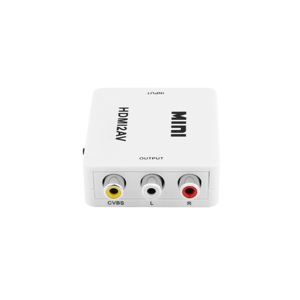 Trade Shop - Mini Adattatore Video Digitale Hdmi A Av Rca Convertitore Digitale Analogico -