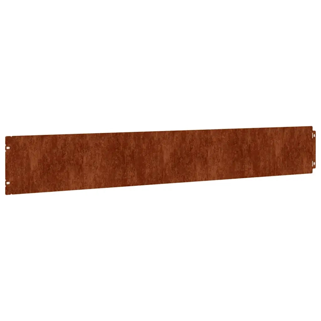 Bordure per Prato 50 pz 15x103 cm Flessibili in Acciaio Corten CFW3153695