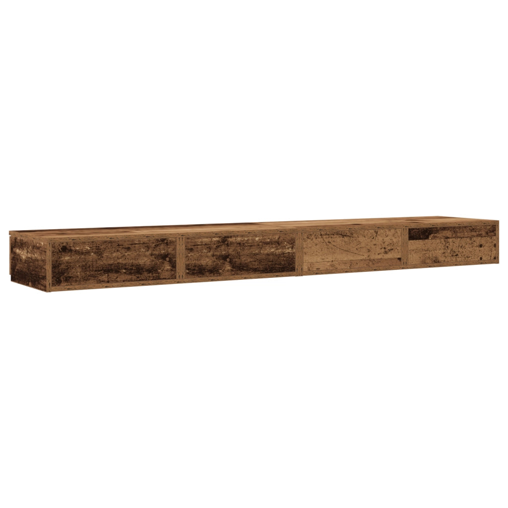 Cassetti per letti  in legno vecchio 180x36,5x16,5 cm in legno ingegnerizzato