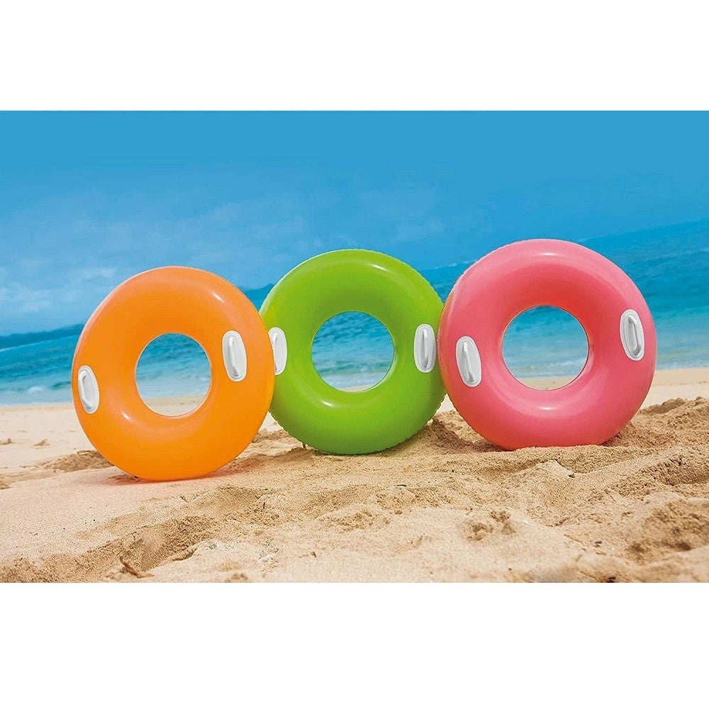 Trade Shop - Salvagente Ciambella Gonfiabile Con Maniglie Mare Piscina 76cm Vari Colori 59258 -