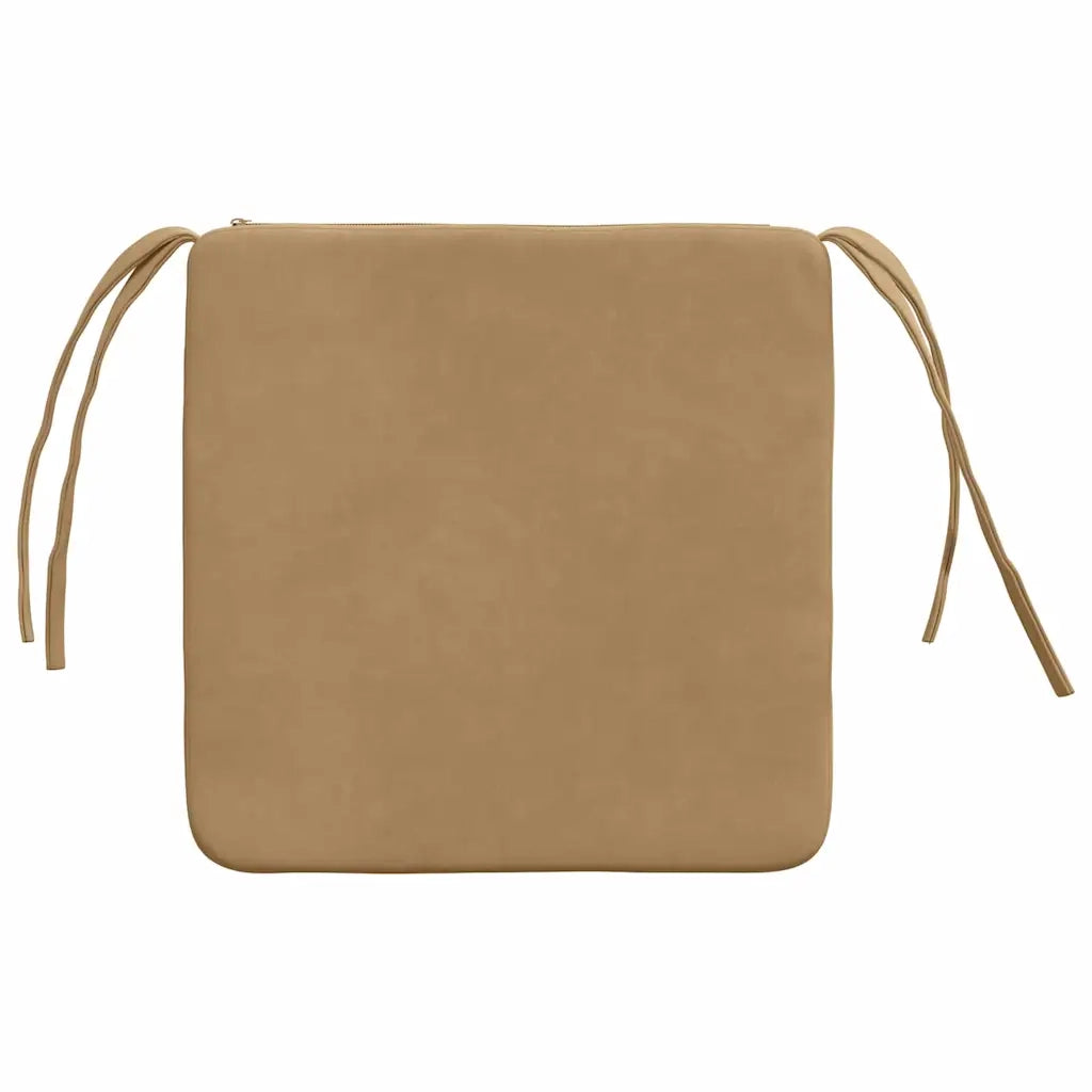 Cuscini per Seduta 4 pcs Marrone 40 x 40 x 3 cm Velluto