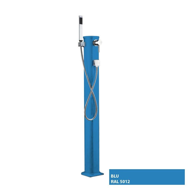 Doccia solare JOLLY GO 17,5 LITRI con doccetta mobile, in alluminio - Doccia Solare Jolly Go 17,5 Litri Con Doccetta Mobile, In Alluminio  Blu Colore: Blu