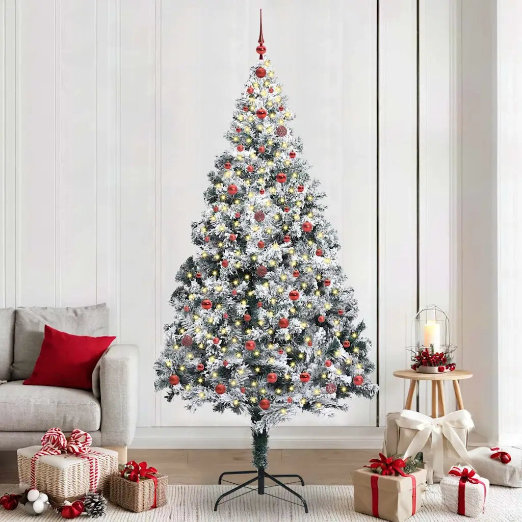 Albero di Natale artificiale con 300 LED Bianco 240 cm 3396980