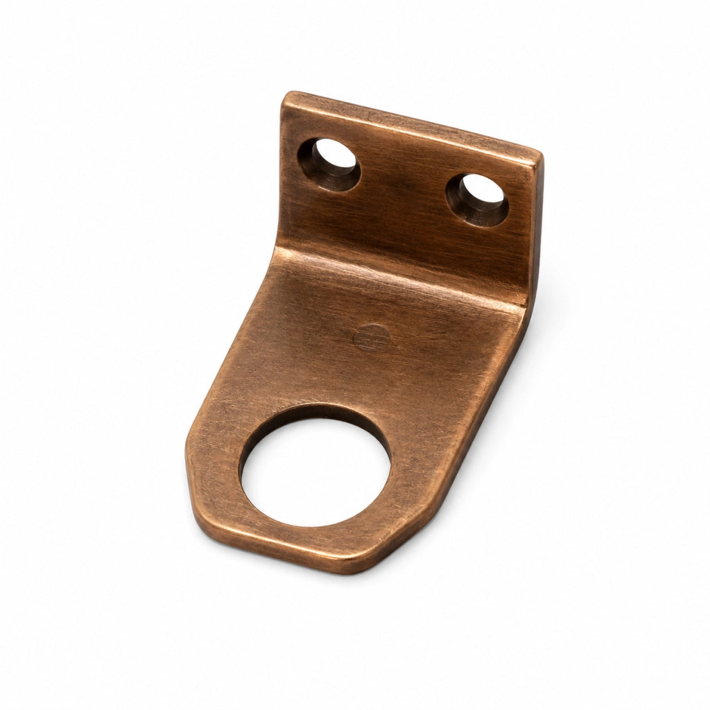 INCONTRO AD ANGOLO PER CRICCHETTO SOPRALUCE- - mm.24x44x22h. ottone bronzato - 5 pezzi