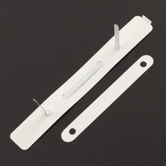 Meccanismi di archiviazione autoadesivi | 3 pezzi | Formato, colore e quantità a scelta | Strisce autoadesive per archiviazione | Strisce per archiviazione per cartelle, cartellini e cartelle / 150 x 16 mm, bianco, 100 pezzi