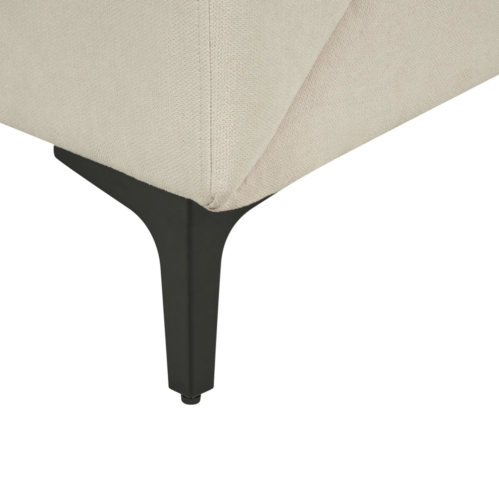 Divano 2 posti in tessuto beige glamour stile classico soggiorno contemporaneo