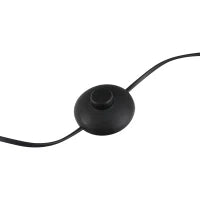 Lampada da Terra in Stile Industriale con 3 Paralumi Regolabili, Interruttore a Pedale, Acciaio Nero, Ф36 x 165cm