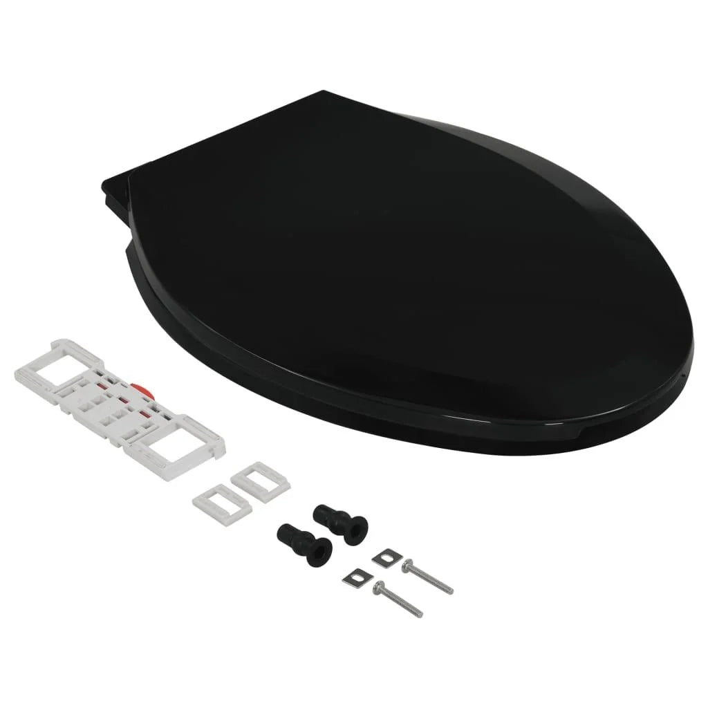 Sedile WC con chiusura ammortizzata e sgancio rapido nero 02_0002911