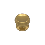 Pomolo fisso per porta SAGUATTI 166/70CB in alluminio bronzo lucido