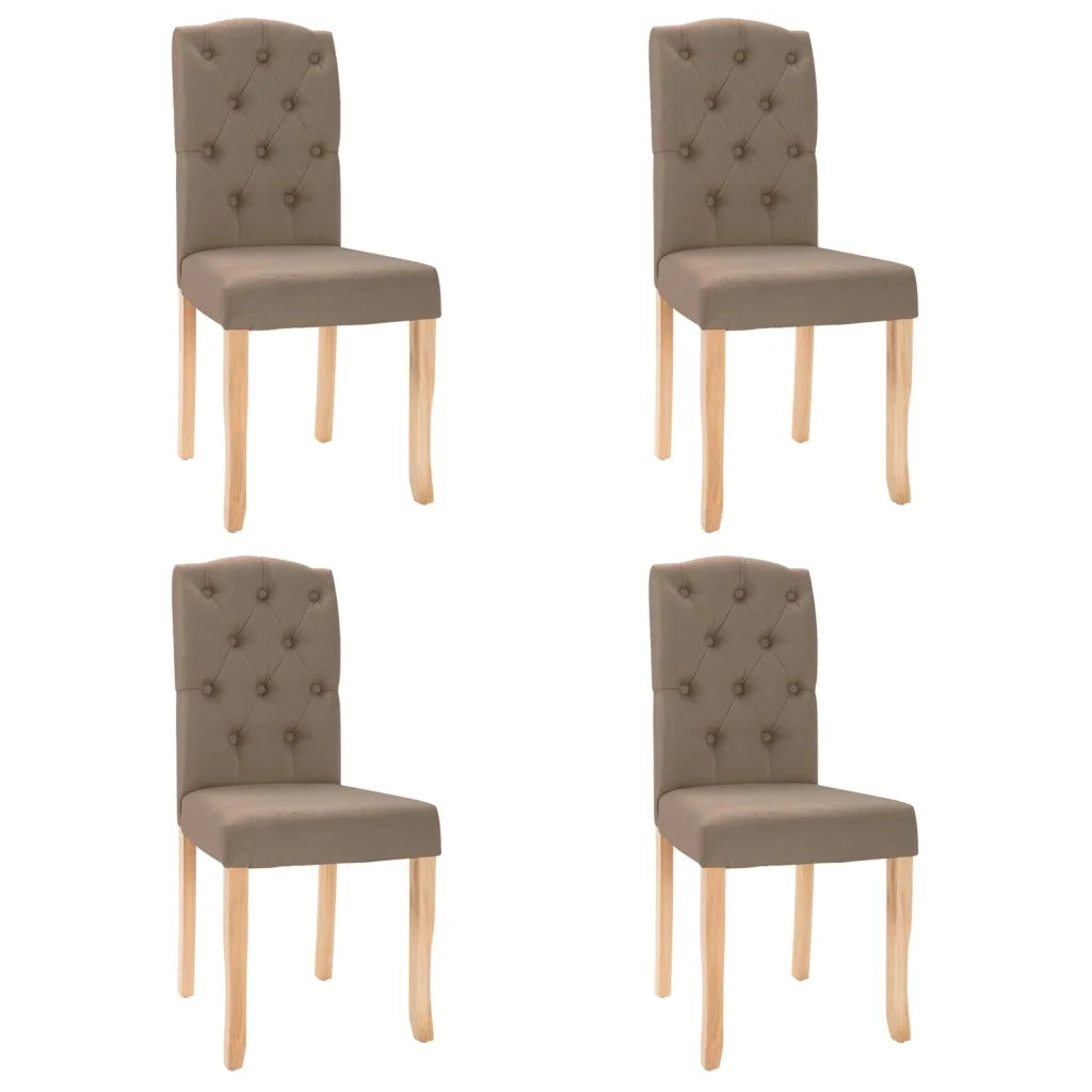 Sedie da Pranzo 4 pz Grigio Talpa in Tessuto cod mxl 29673