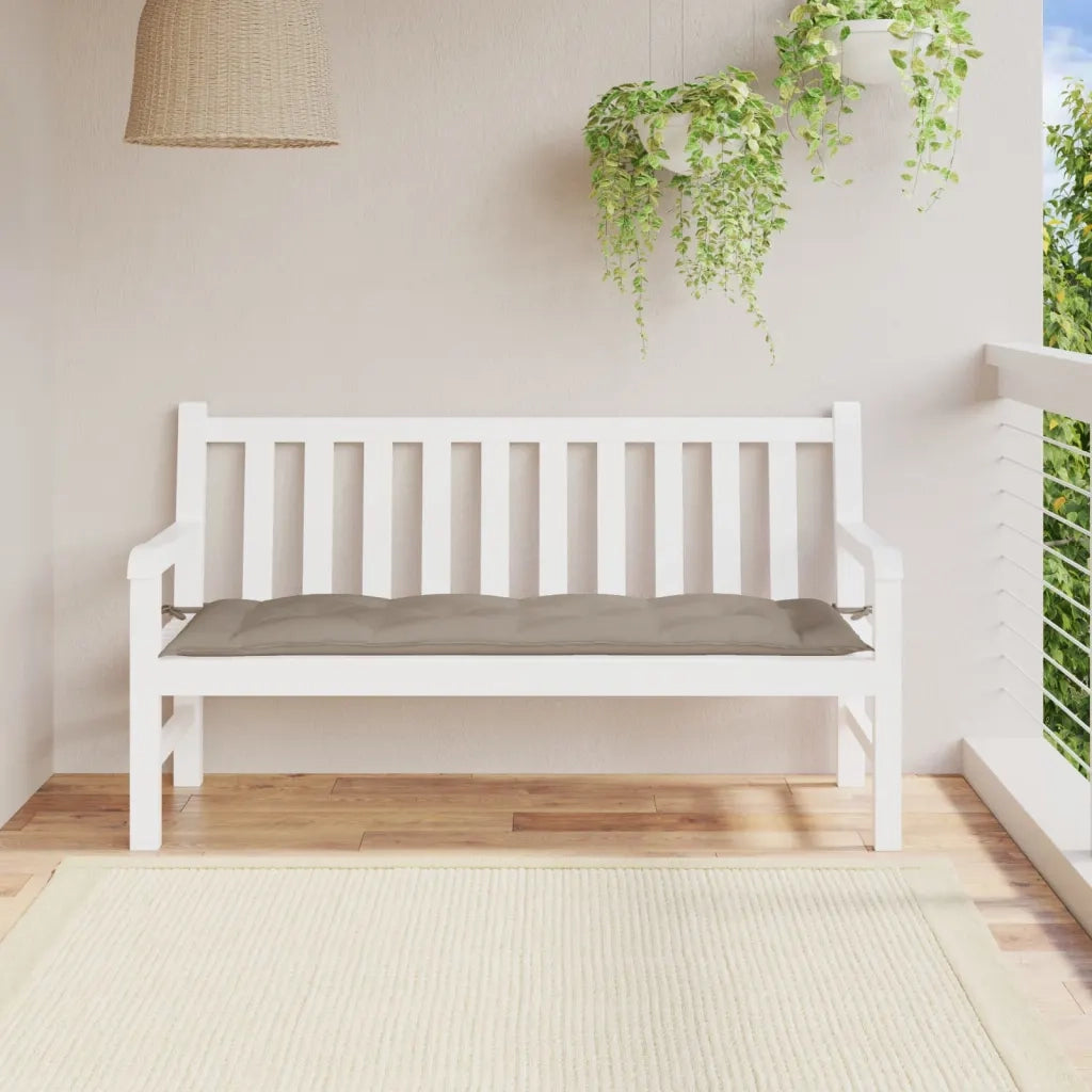 Cuscino per Panca-Cuscini per panchina Tortora 150x50x3 cm in Tessuto Oxford