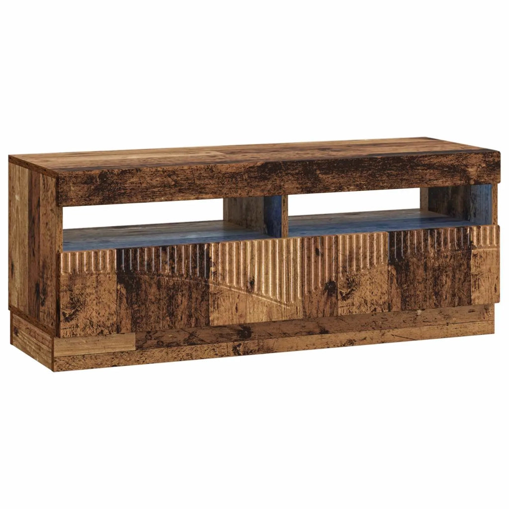 Mobile TV LED a 5 pezzi Legno antico Legno ingegnerizzato 3416849