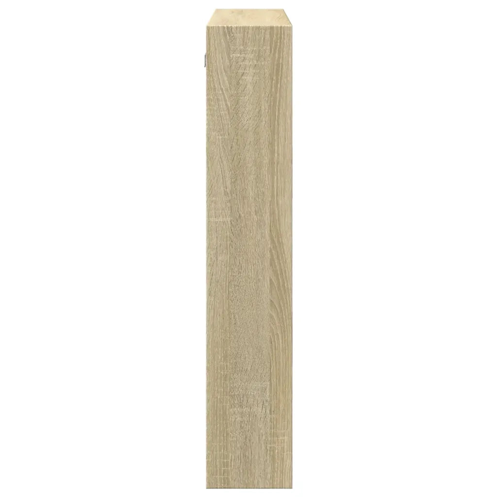 Armadietto a Muro Rovere Sonoma 80x15x80 cm Legno Multistrato