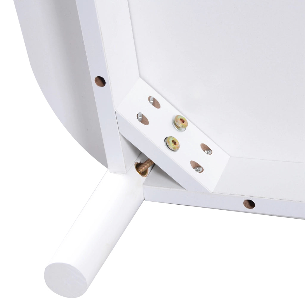 Tavolino da Caffè con 2 Cassetti in Rattan e Ante Scorrevoli; Gambe in Legno Massello; in MDF; Bianco; 110×55×38;5 cm