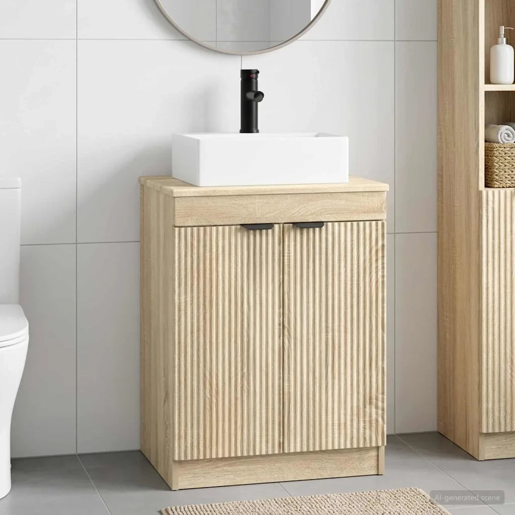 Set di mobili per il bagno Rovere Sonoma Legno ingegnerizzato 3404242