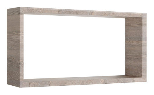Mensola Cubo da Parete 70x35x15,5 cm in Fibra di Legno Artù Rovere Moka