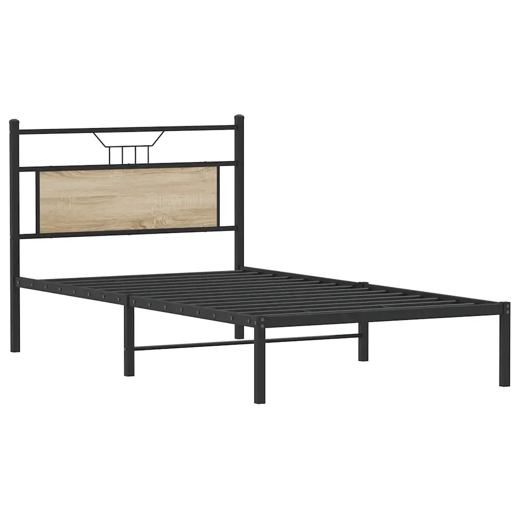 Giroletto senza Materasso Rovere Sonoma 100x190cm in Truciolato 4106786