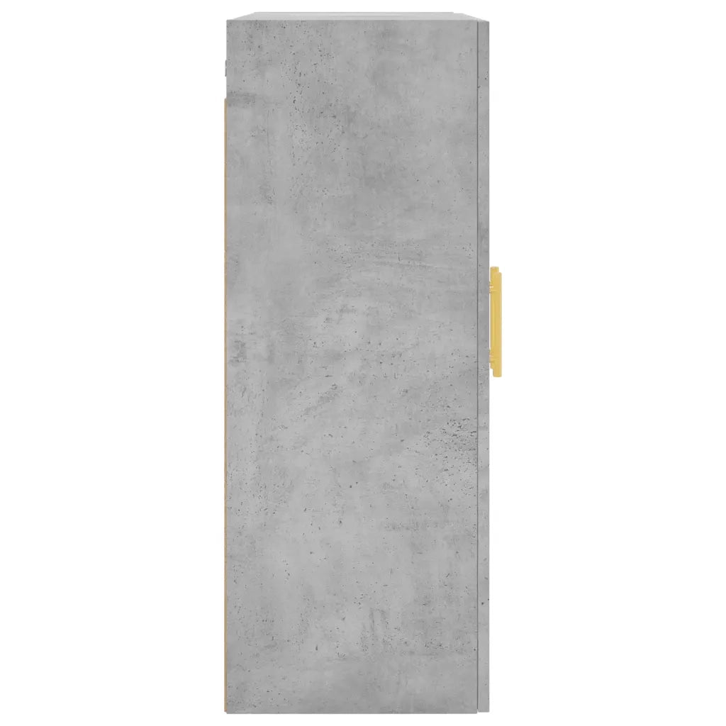 Armadietto a Muro | Mobili a Parete 2 pz Grigio Cemento 69,5x34x90 cm