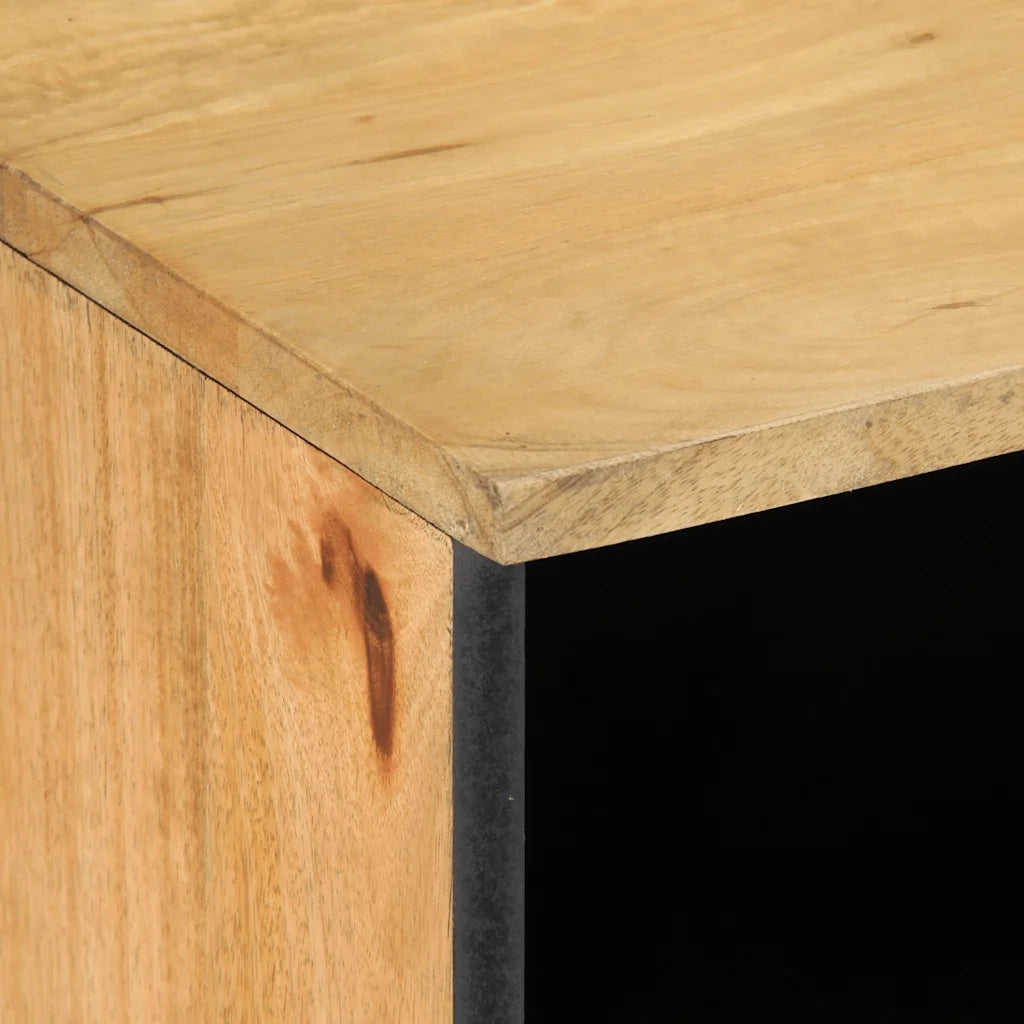Mobile Porta TV-Mobile per TV-Credenza TV Marrone 100x33x46 cm in Legno Massello di Mango 428585