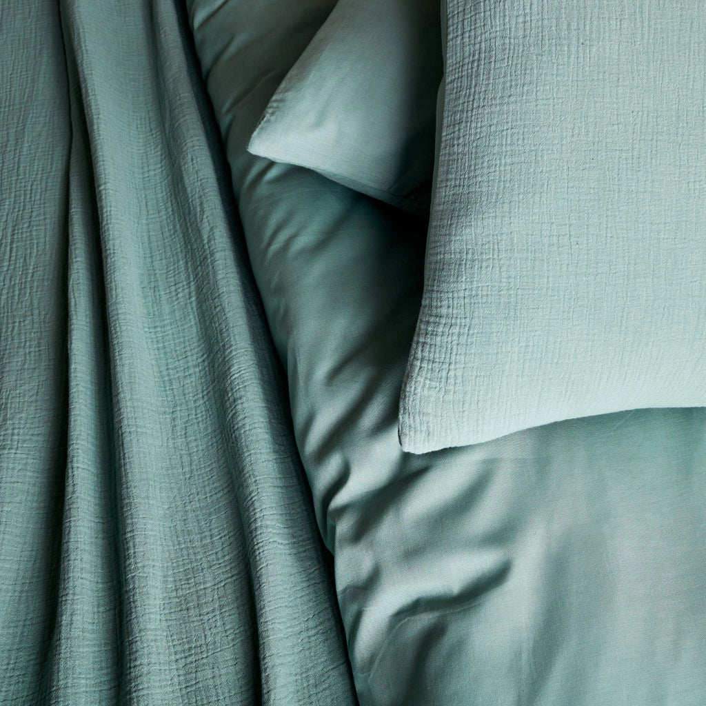 Set biancheria da letto in cotone verde