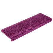 Tappetini per scale 30 pz | Gradini per Scale 65x21x4 cm Viola Bordo rettangolare