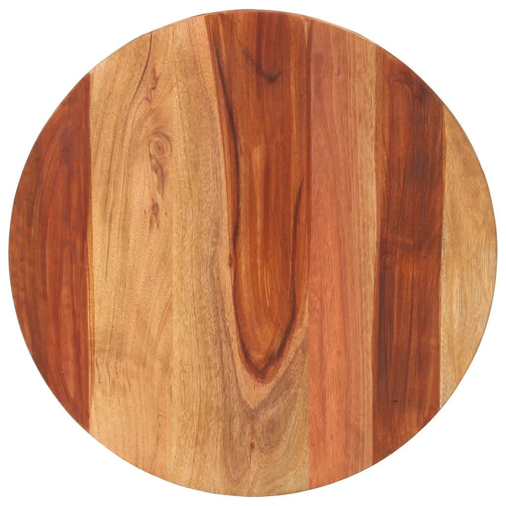 Piano Tavolo in Legno Massello di Acacia Rotondo 15-16 mm 50 cm 285968