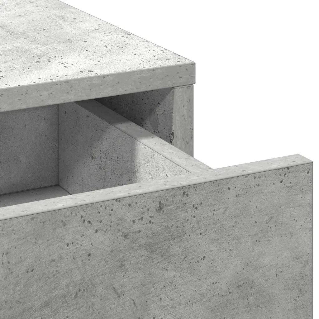 Tavolo da Trucco con cassetto 3 pcs Grigio Legno multistrato 3334221
