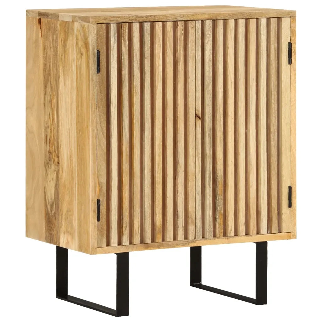 Credenza | Madia | Buffet da pranzo | Armadio da pranzo con 2 Ante 55x35x70 cm in Legno Massello di Mango