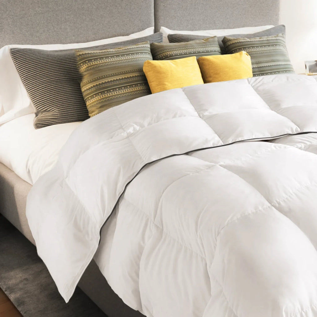 IDMarket - Piumino 220x240 CM in piuma d'oca antiacaro 500 gr AELA