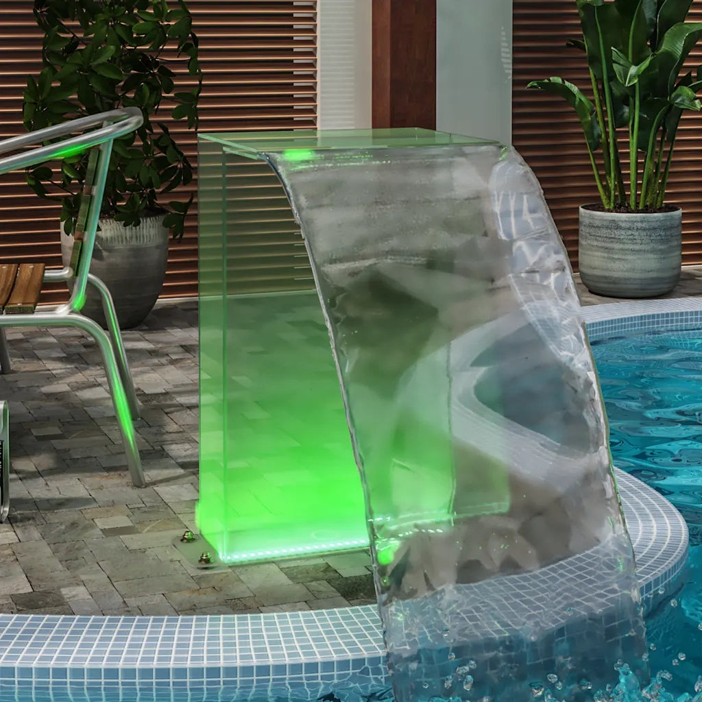 Fontana da Piscina con LED RGB in Acrilico 51 cm 151406